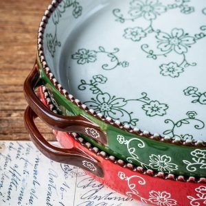 Olive Floral Bakeware