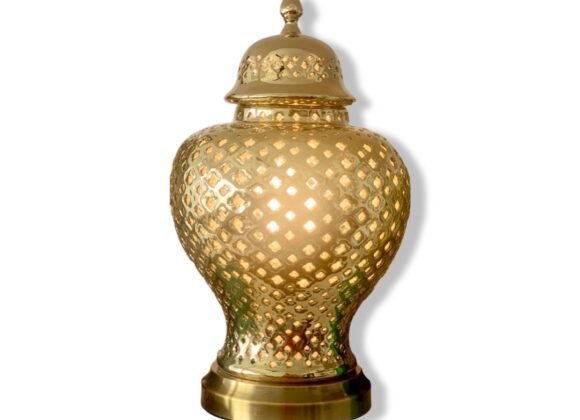 Gold Porcelain Lantern Lamp