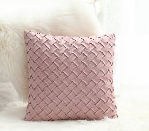 Lilac Suede Cushion Cover